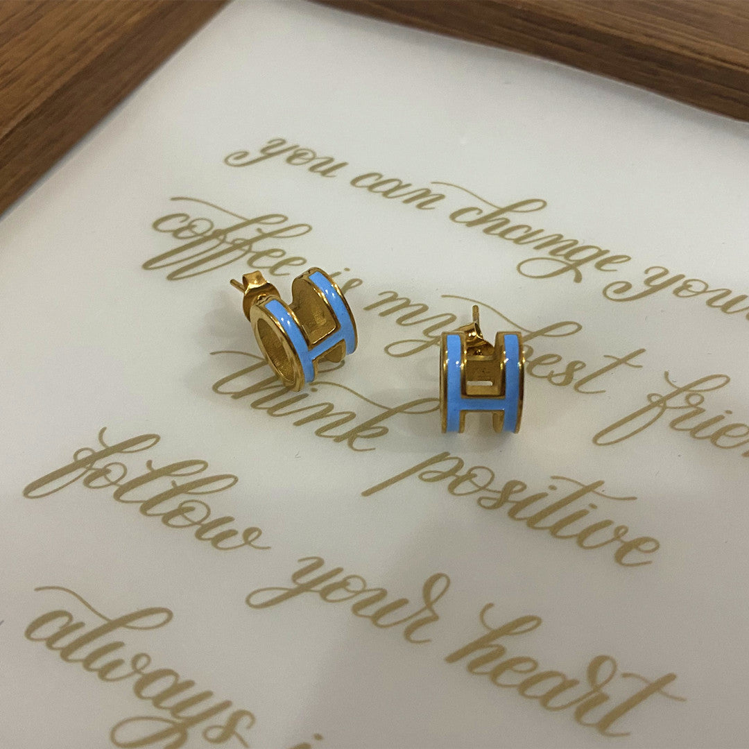 Wholesale Letter Necklace Gold Enamel Craft Clavicle Necklaces ACC-NE-YZXW001