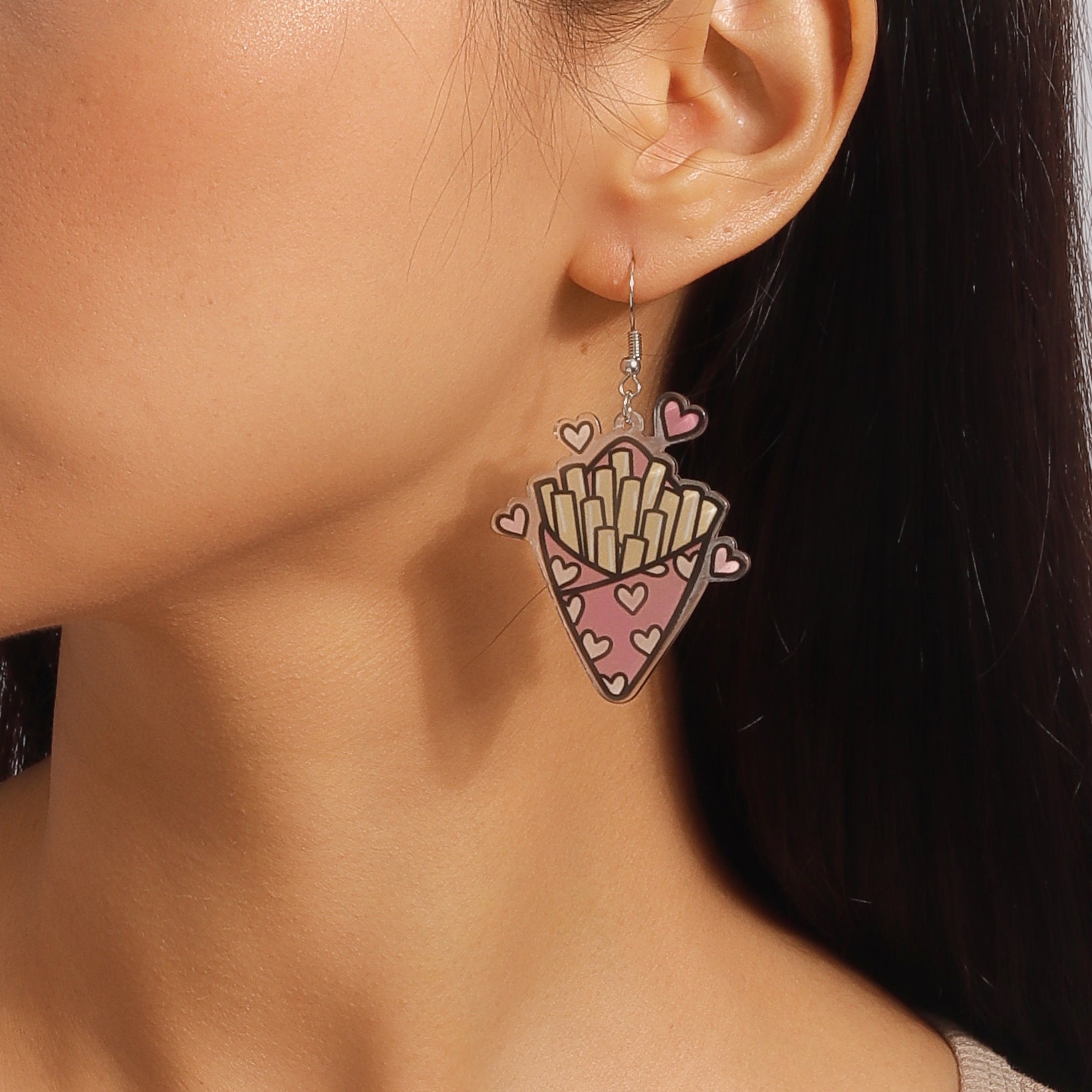 Wholesale Coke beer ear hook earrings