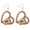 Wholesale Mother's Day love horn wooden earrings
