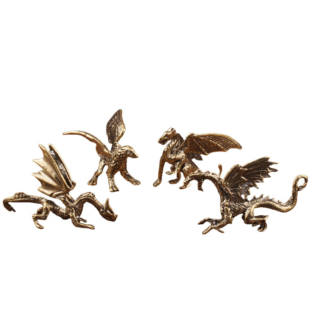Wholesale Chinese Style Brass Dragon Ornament Decorative Home Accent Gift