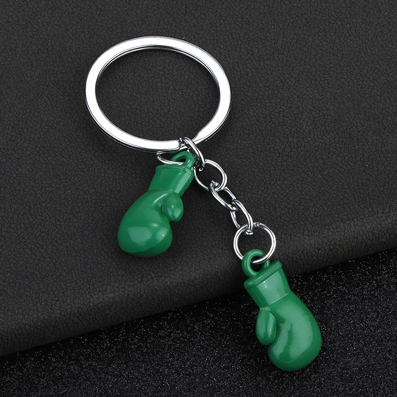 Wholesale Left and right boxing gloves metal keychain