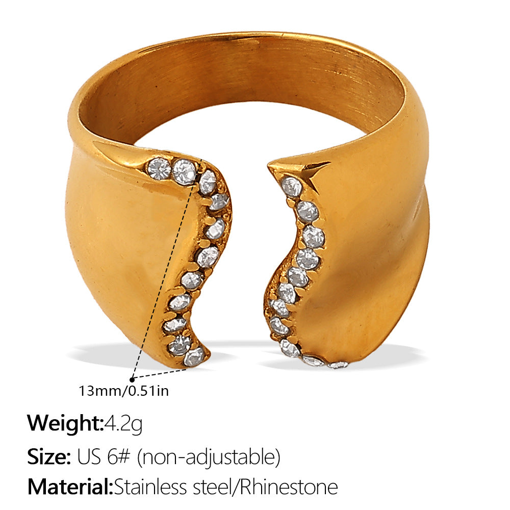 Wholesale  Lava Rings Ins Trendy Personality Minimalist High-End Versatile Niche Rings