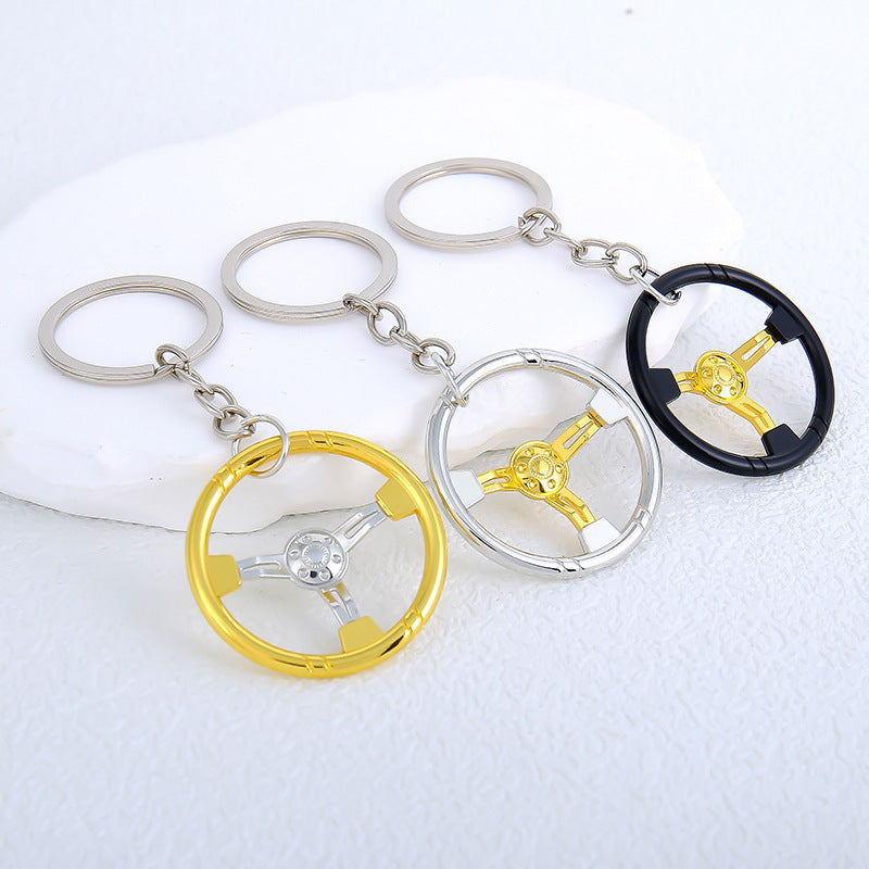 Wholesale  car steering wheel model keychain