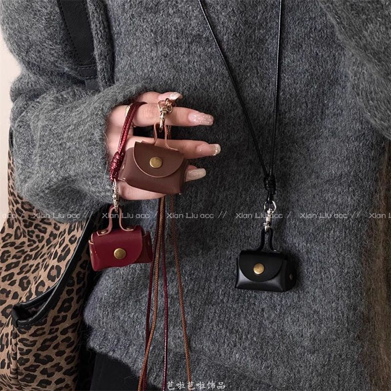 Wholesale  Leather Coin Purse Necklace