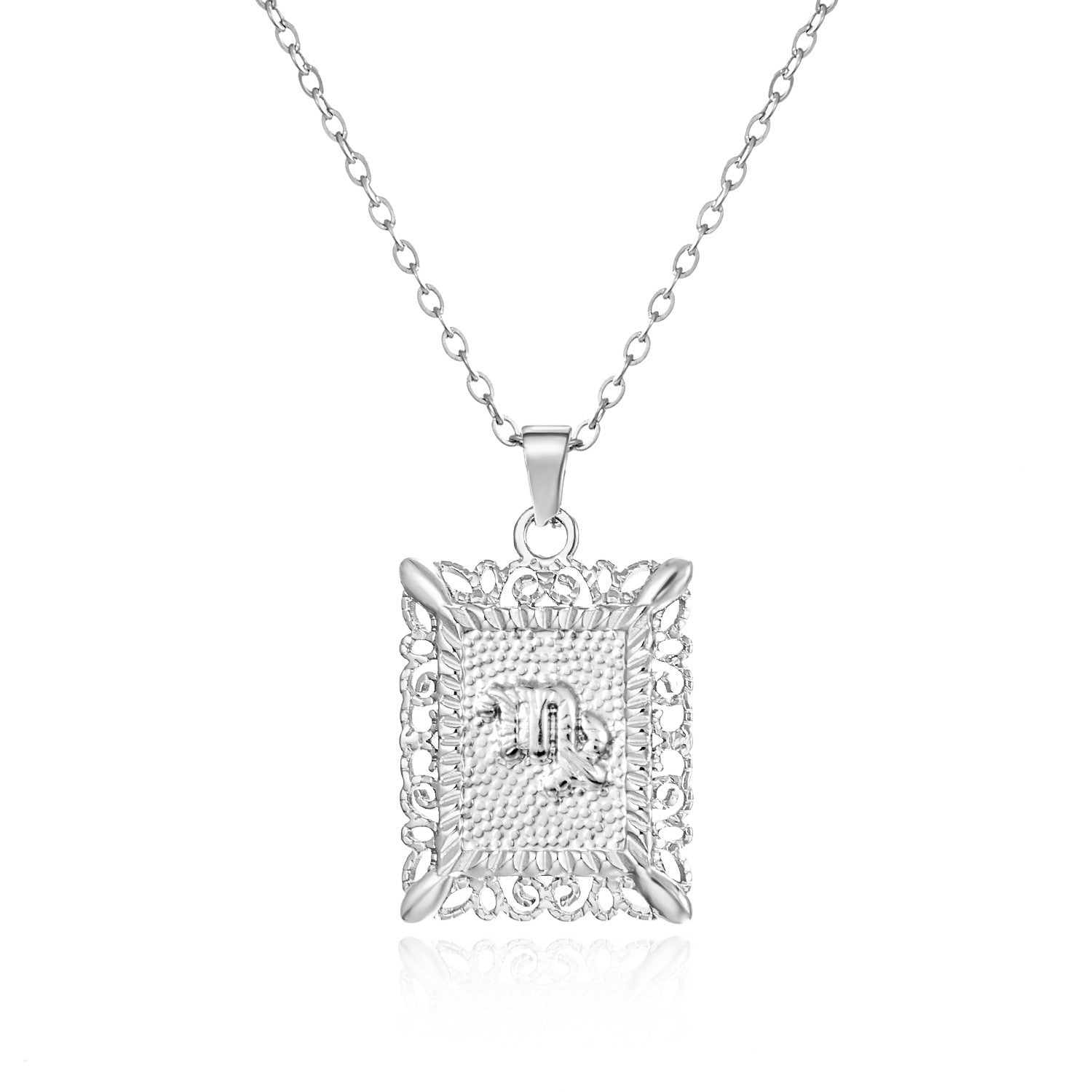 Wholesale Stainless steel twelve constellations necklace
