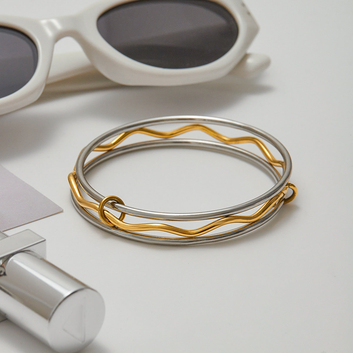 Wholesale Stainless steel Stacked Bracelets