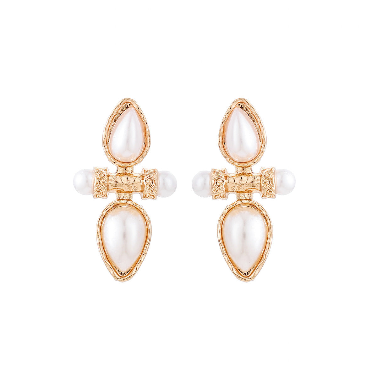 Wholesale Trendy Geometric Hollow Earrings in Zinc Alloy,  Fashion Jewelry Accessory for Resale
