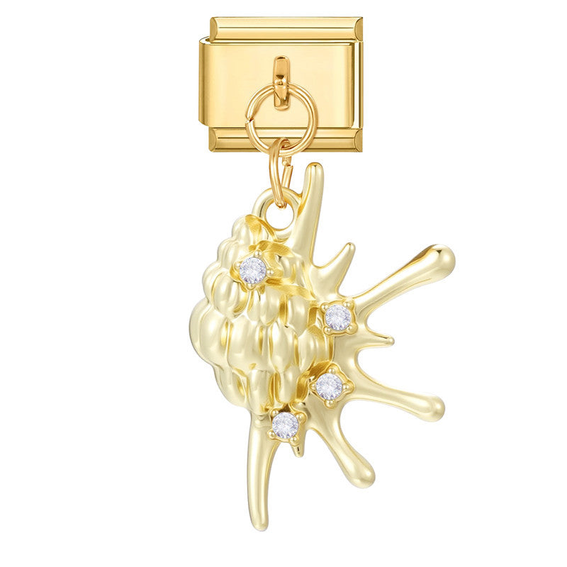 Wholesale Italian Charm Bracelet 9mm DIY Splicing Creative Pendant Stainless Steel Composable Bracelet