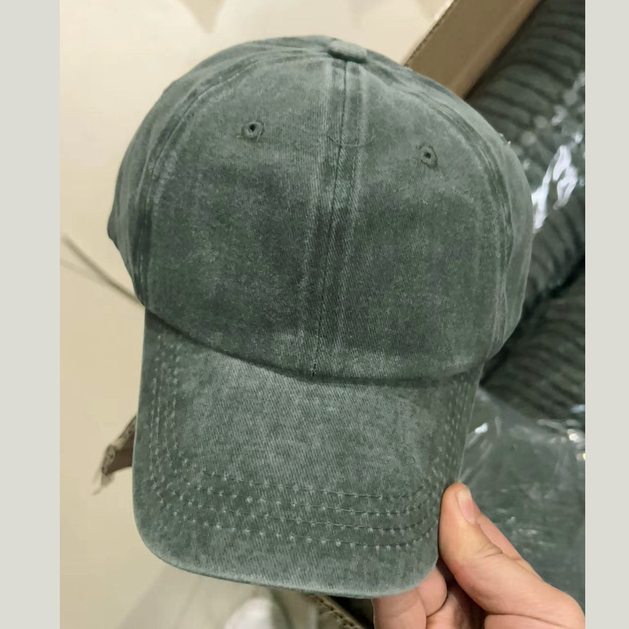 Wholesale Washed Pure Cotton Solid Color Light Plate Baseball Cap