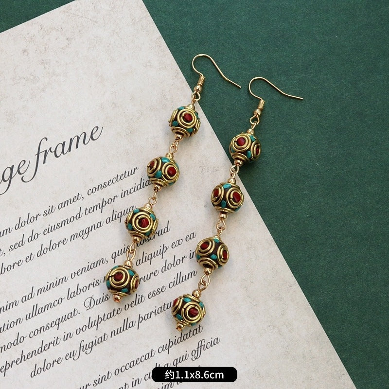 Wholesale Vintage Exotic Style Tibetan Earrings ACC-ES-Luox002