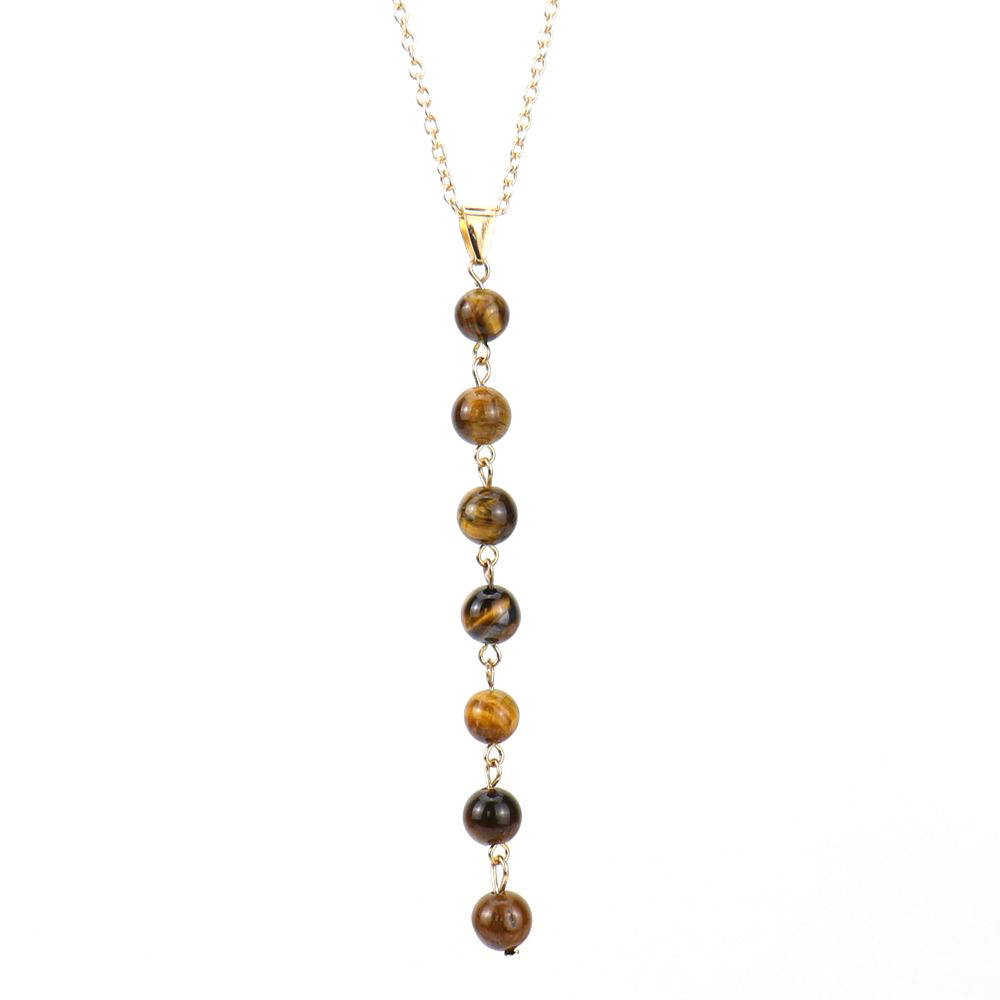 Wholesale  handmade natural stone multicolor agate colorful beads necklace