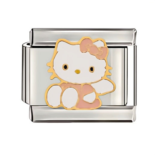 Wholesale Italian Charm Starter Bracelets DIY square Single Section Creative Stainless Steel Composable Bracelet