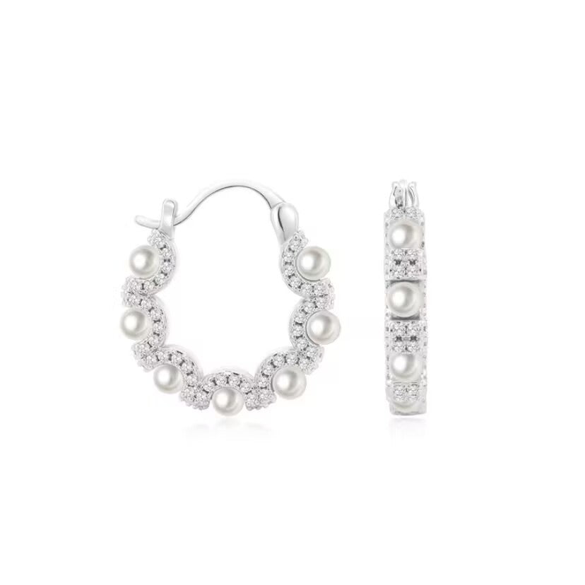 Wholesale Vintage Beaded Earrings Light Luxury Earrings