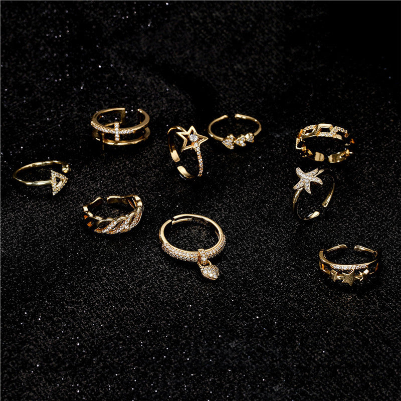 Wholesale Small Bee Open Adjustable Ring ACC-RS-AoGu001