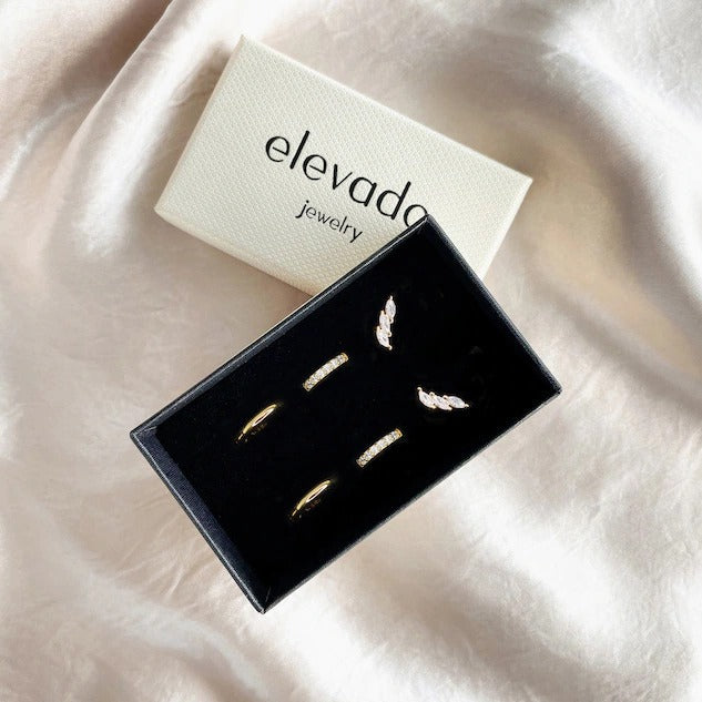 Wholesale Plated Real Gold Micro-paved Zircon Fashion Women's Earrings