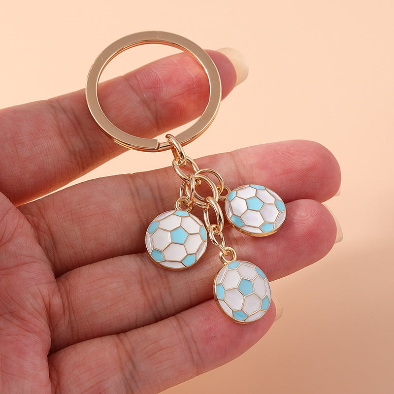 Wholesale  Simulation Football Keychain Accessories Sports Gift Backpack Pendant Accessories