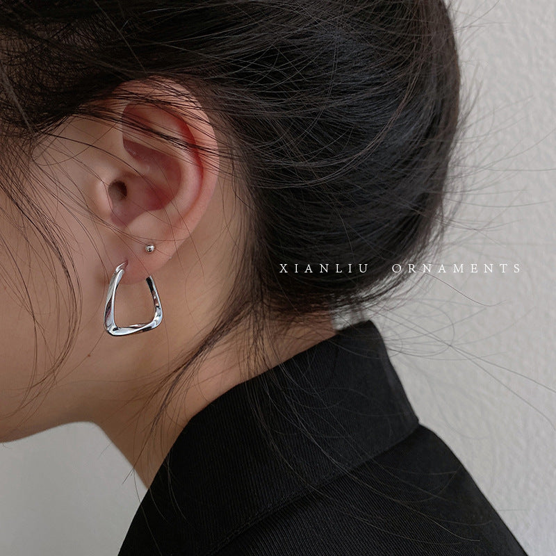 Wholesale Geometric square design earrings for women