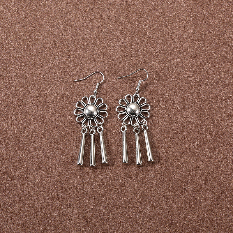Wholesale Retro Tassel Long Earrings Ethnic Style Earrings ACC-ES-Gumi007