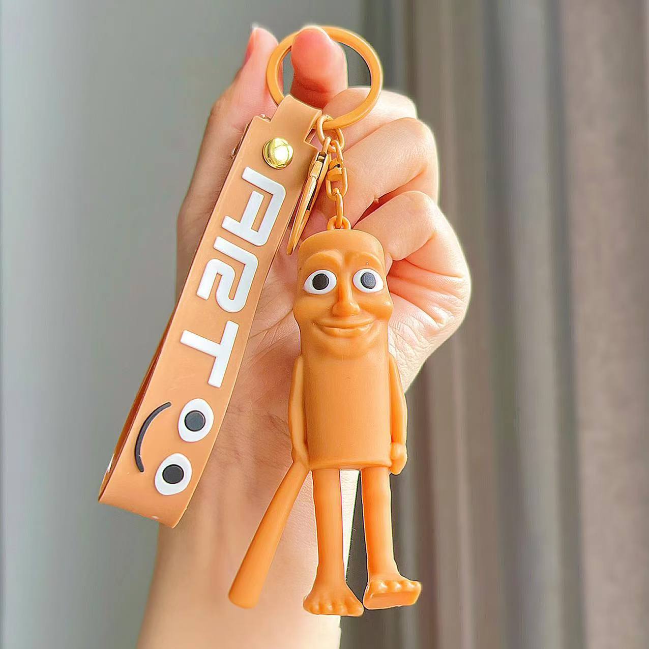 Wholesale Shanhaijing Keychain Gum Stick Shark Marine Life Hanging Silicone Frog Hanging Keychains