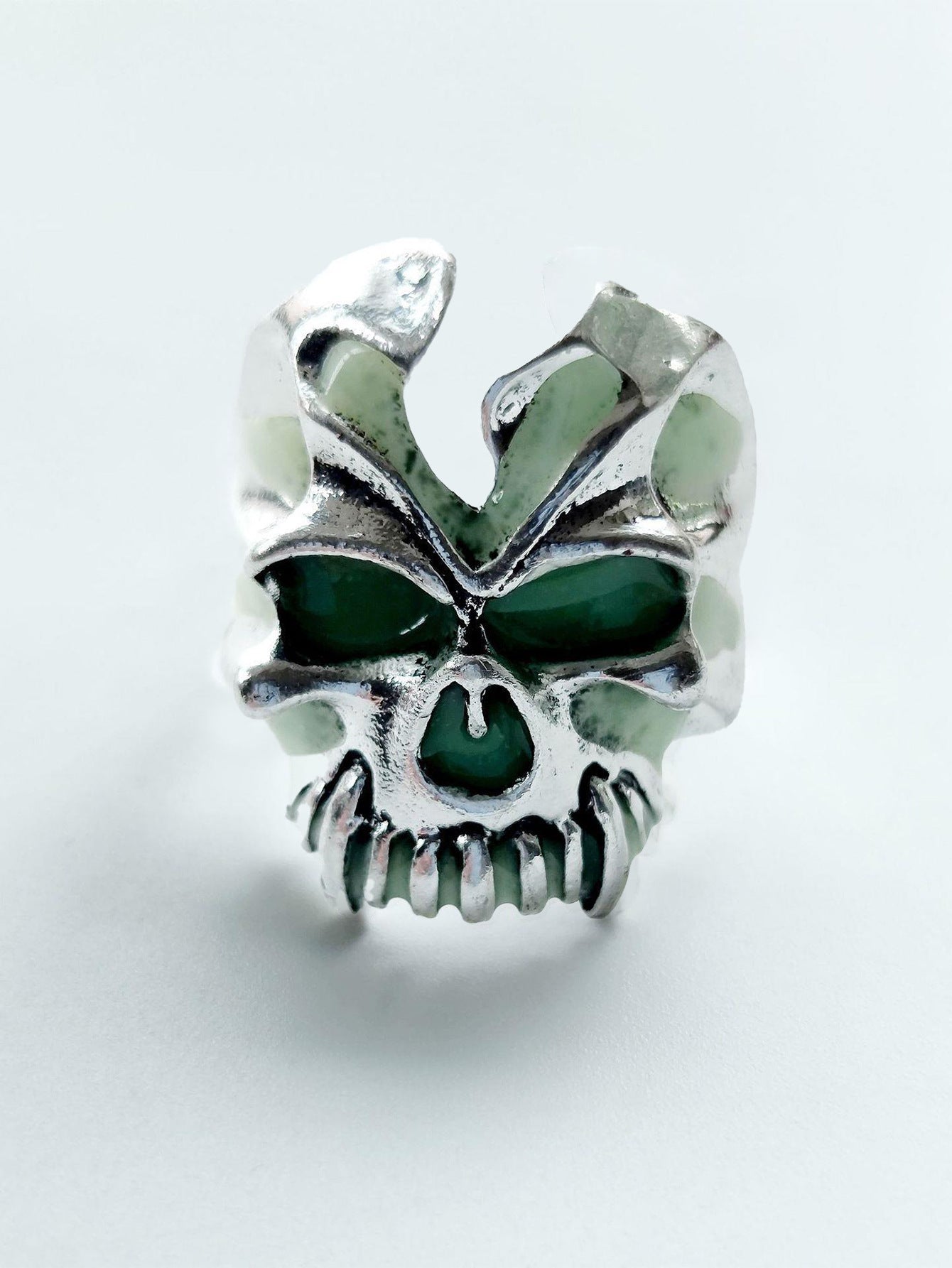 Wholesale Retro  Glow-in-the-Dark Skull Ring Drip Oil Unisex Jewelry Accessory Gift