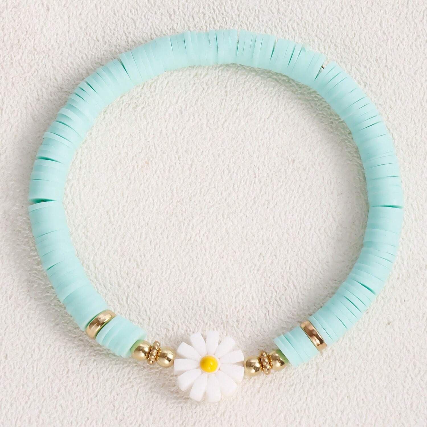 Wholesale Beach Daisy Fairy Bracelet Woven Soft Clay Bracelet ACC-BT-Chens003