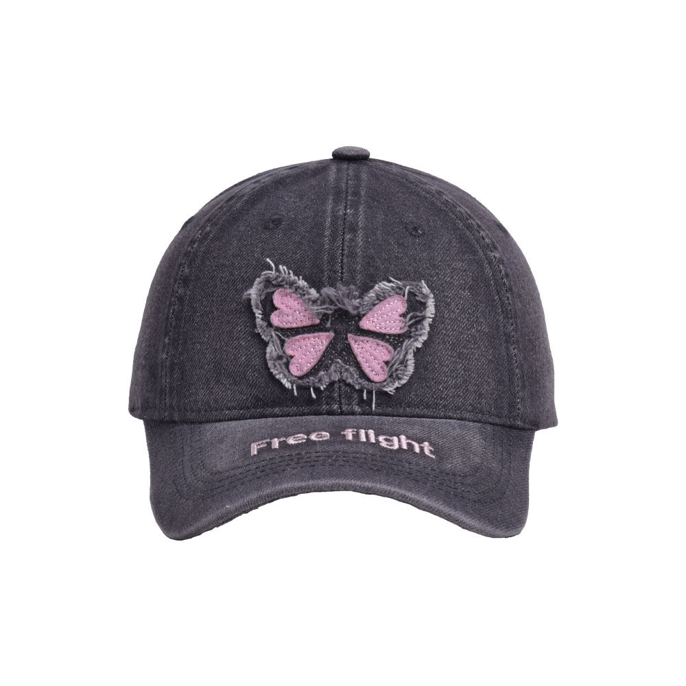 Wholesale Butterfly Distressed Washed Baseball Cap ACC-HT-WenRan006