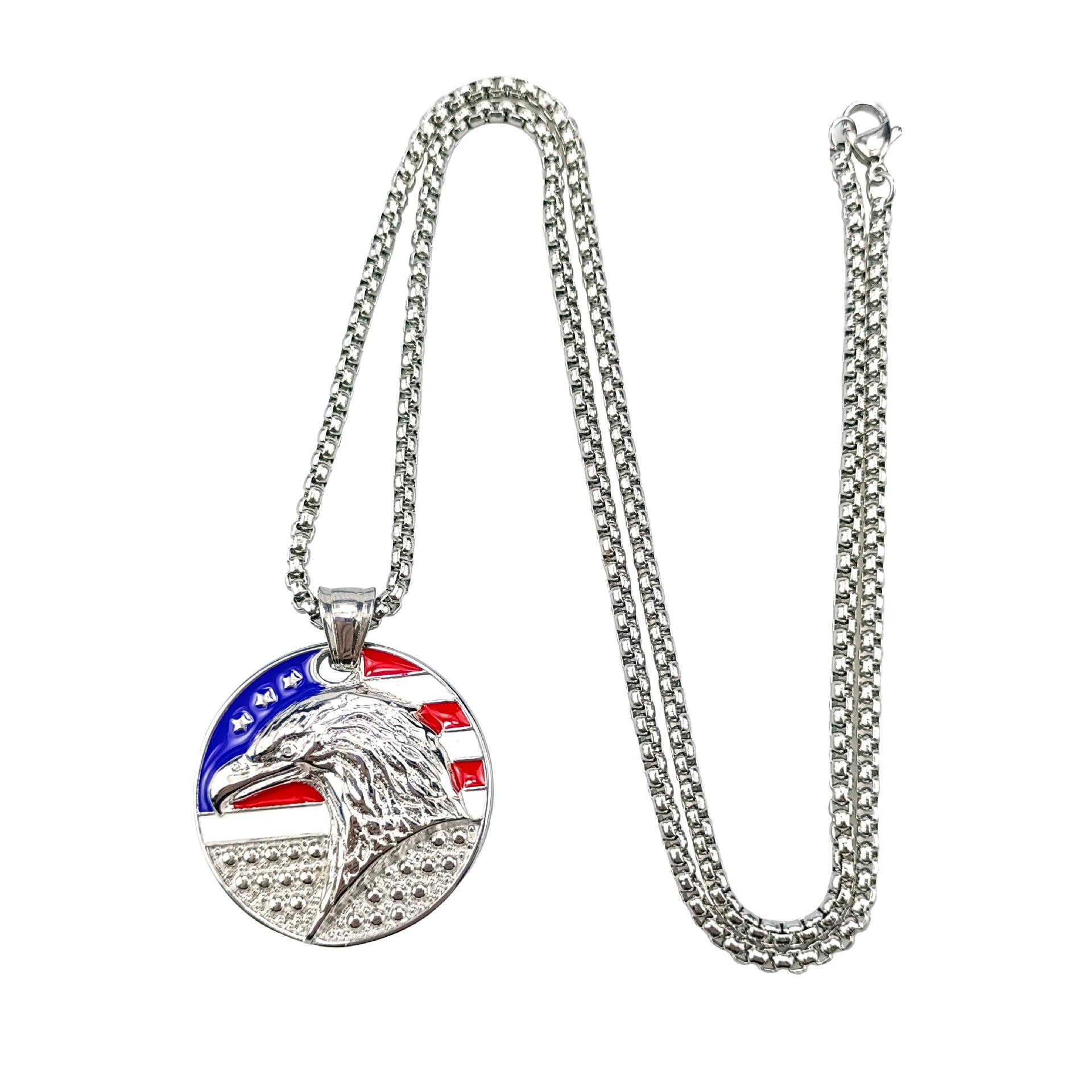 Wholesale Hip Hop Eagle Stainless Steel Necklace ACC-NE-Ruig008