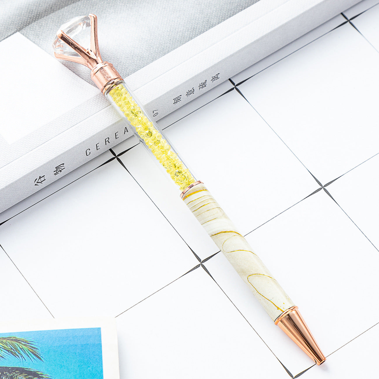 Wholesale Metal Rotating Marble Ballpoint Pen