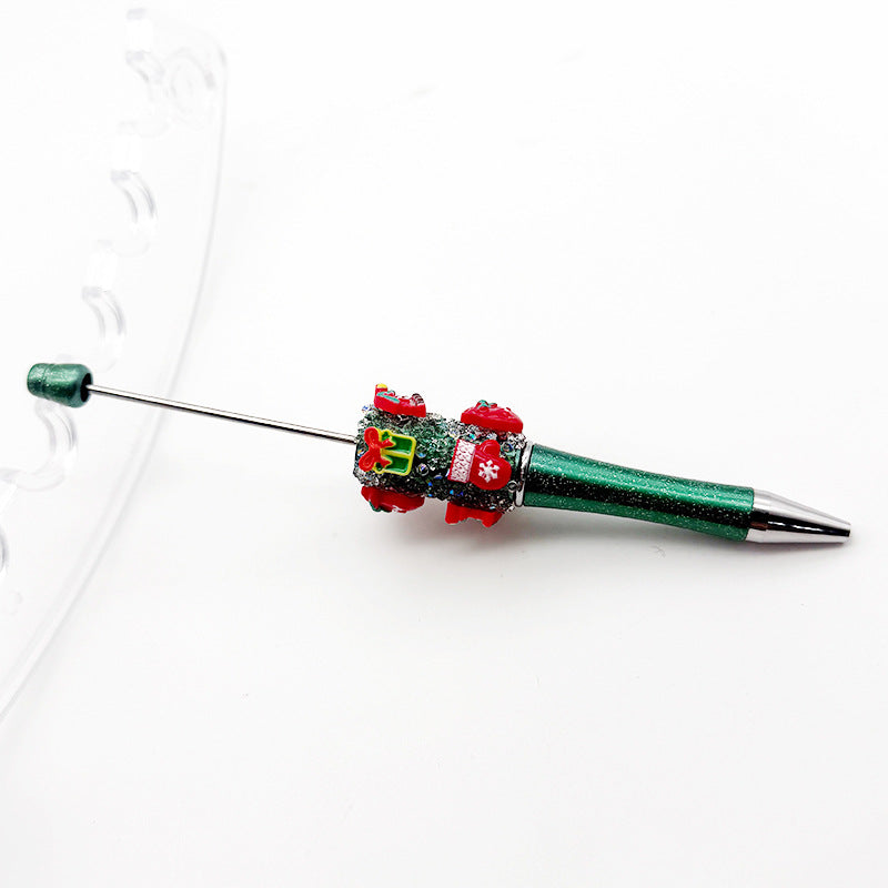 Wholesale  10pcs Christmas sugar beaded pen rhinestone stars sugar pen