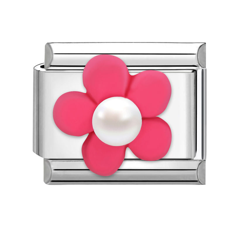 Wholesale  Italian modular bracelet 9mm DIY splicing detachable stainless steel letter flower combinable bracelet