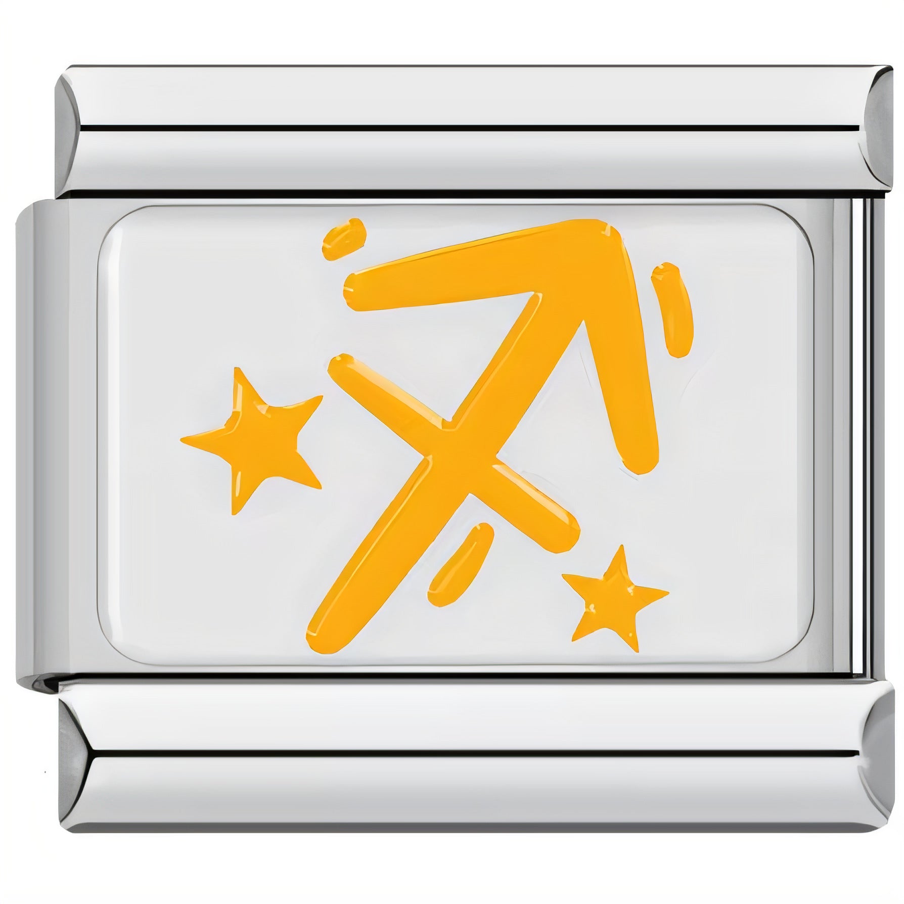 Bracelet de charme italien en gros 9 mm Symbole de zodiaque DIY Symbole en acier inoxydable