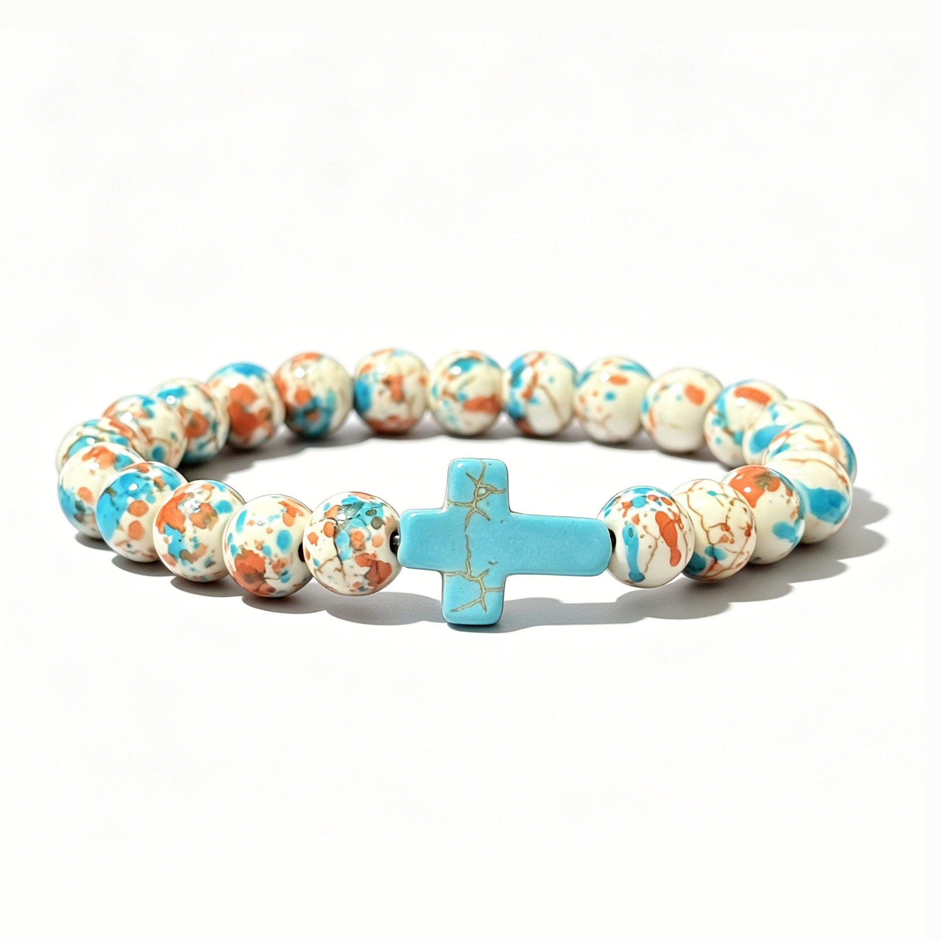 Wholesale Cross Design Beaded Bracelet - Fashion Jewelry Accessory Gift for Resale