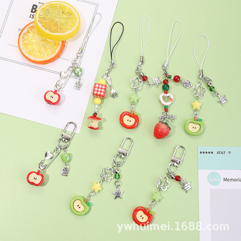 Wholesale Red Apple Keychain