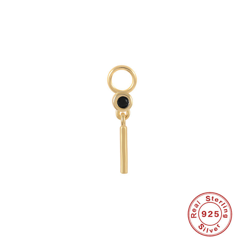 Wholesale S925 Sterling Silver Earrings Charm Bead Pendant Ear Studs ACC-ES-KaNaier005