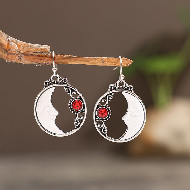 Wholesale Alloy Hollow Moon Earrings - Stylish Jewelry Accessory for Boutique Resale