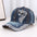 Wholesale Rhinestone Washed Denim Baseball Cap