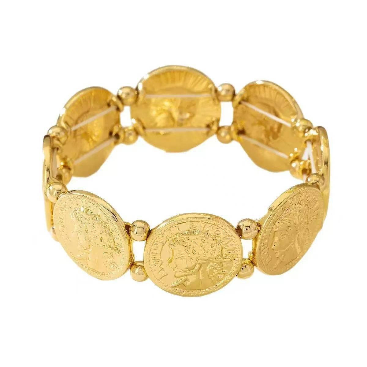 Wholesale Punk Rivet Wide Bracelet Retro Black Resin Jewelry Accessory Boutique Resale Gift