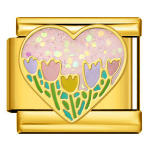 Wholesale Italian  Stainless Steel CharmsGold and Silver Welding Oil Drop DIY Module Charms