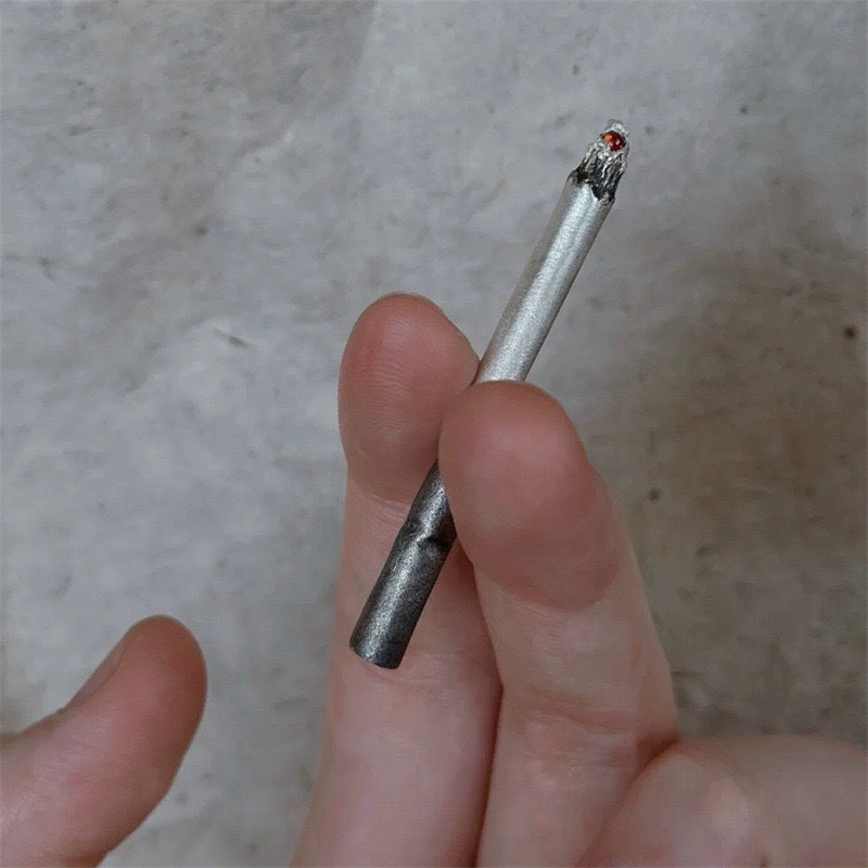 Wholesale  A Lighted Cigarette Elegant Women's Pendant Diamond Two-Tone Clavicle Chain