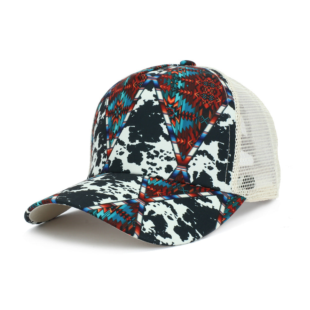 Wholesale Western Style Cow Head Aztec Baseball Cap Hat ACC-HT-RongZhao001