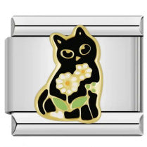 Wholesale Italian Charm Bracelet 9mm DIY Splicing Removable Color Cat Stainless Steel Composable Bracelet