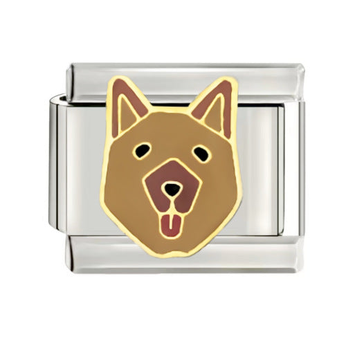 Wholesale 9mm Italian Charm Starter Bracelets DIY square Single Section Creative Stainless Steel Composable Bracelet