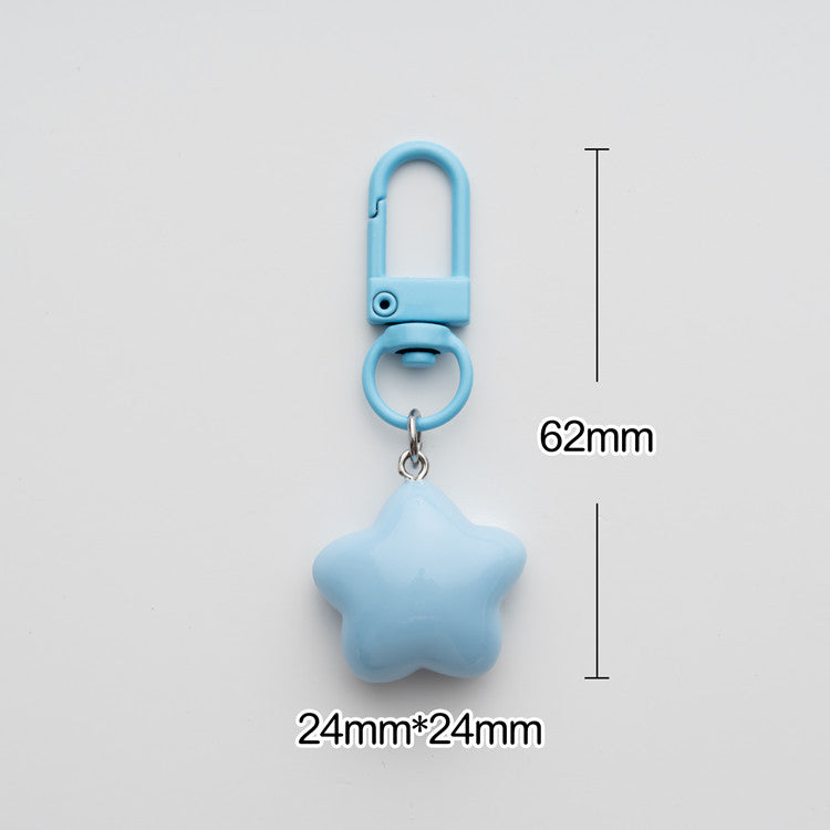 Wholesale Cute Chubby Milk Yellow Star Keychain