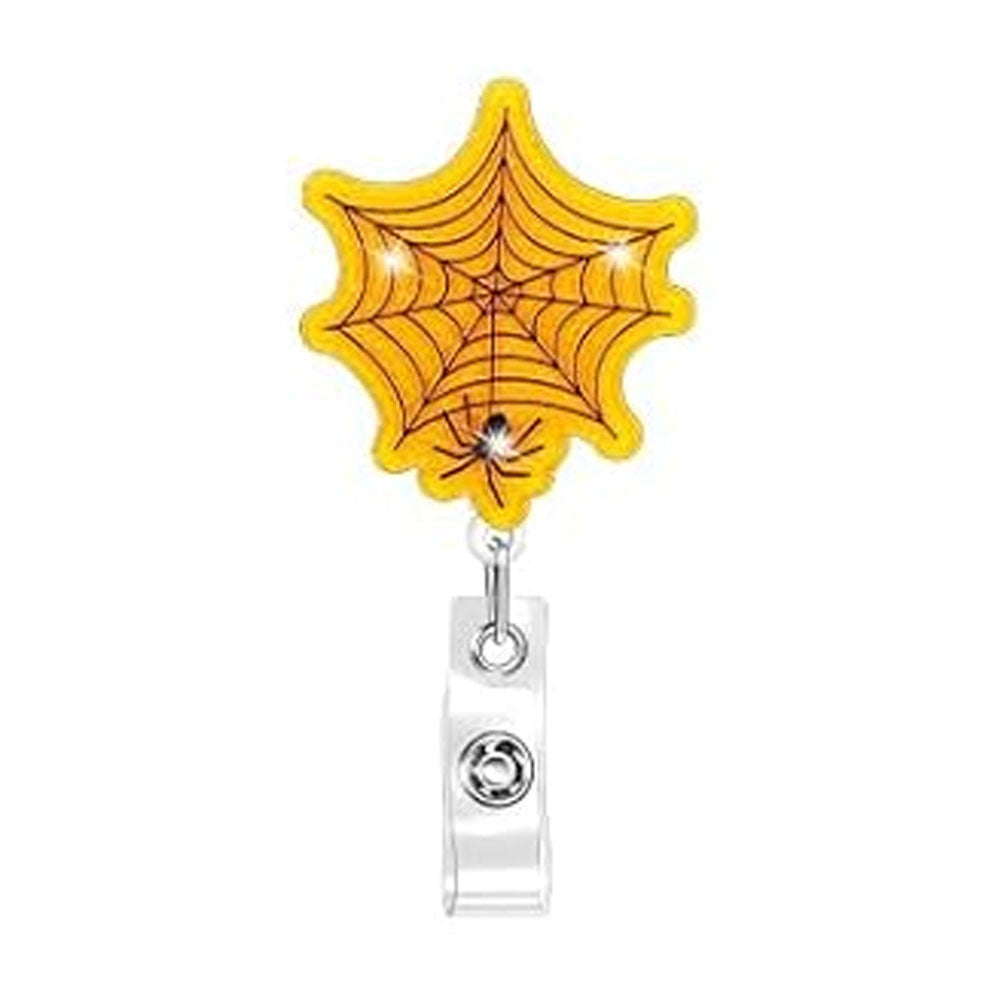Wholesale Halloween Cartoon Pumpkin Ghost Retractable Rotating Badge Reels Keychains ACC-KC-XinDing008