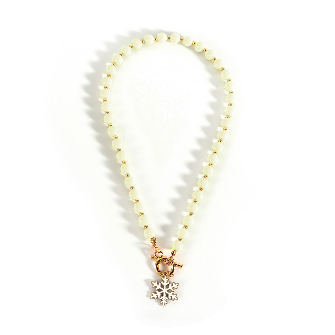 Wholesale Christmas Necklace  Chain Red Green White Beaded Necklaces