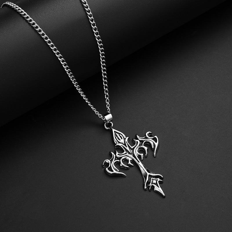 Wholesale hip-hop necklace jewelry personality disco alloy pendant sweater chain