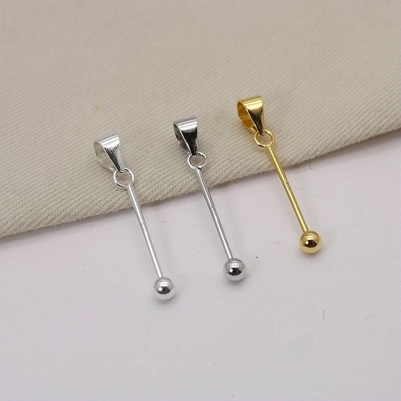 Wholesale S925 Sterling Silver Beadable Bar Links Necklace DIY Beaded Pendant ACC-NE-GuanSheng001
