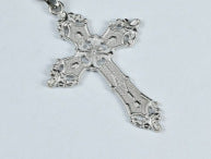 Wholesale Vintage Baroque Gothic Cross Pendant Necklace Bohemian Style Alloy Electroplated Jewelry Accessory For Women