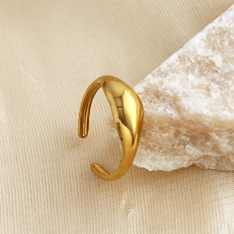 Wholesale Polished 18k Gold Stainless Steel Rings ACC-RS-YuSen005