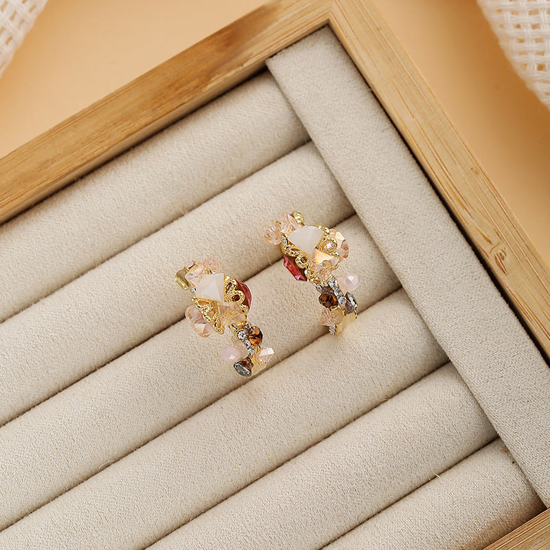 Wholesale  Pearl Earrings Flower Earrings Light Luxury  Ear Jewelry